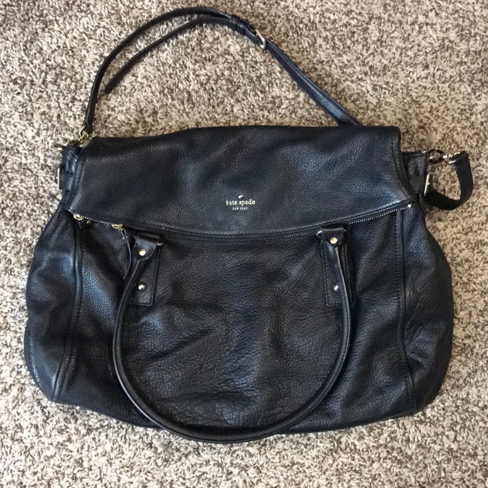 Large Kate Spade leather weekender